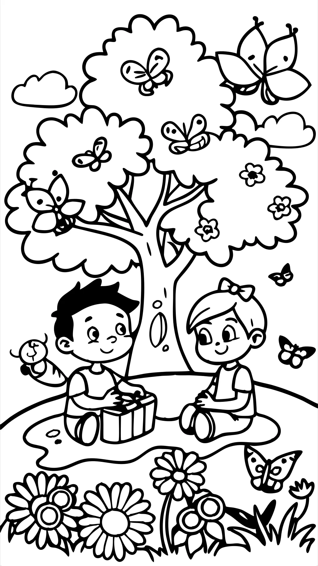 friendship coloring page